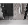 Mexen Velar L Schiebetür für Dusche 90 cm, Graphit, Weiß - 871-090-003-41-20