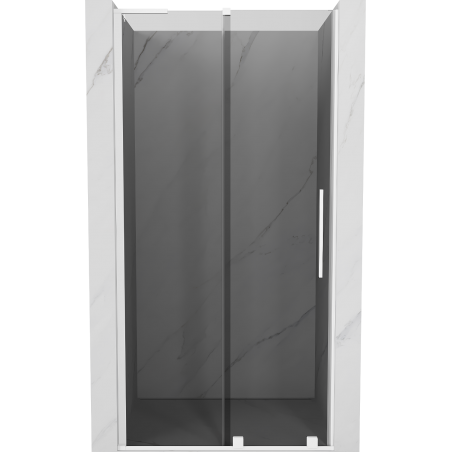 Mexen Velar L Schiebetür Duschwand 110 cm, grafit, weiß - 871-110-003-41-20