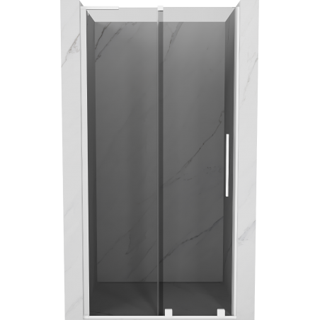 Mexen Velar L Schiebetüren für Dusche 120 cm, Graphit, Weiß - 871-120-003-41-20