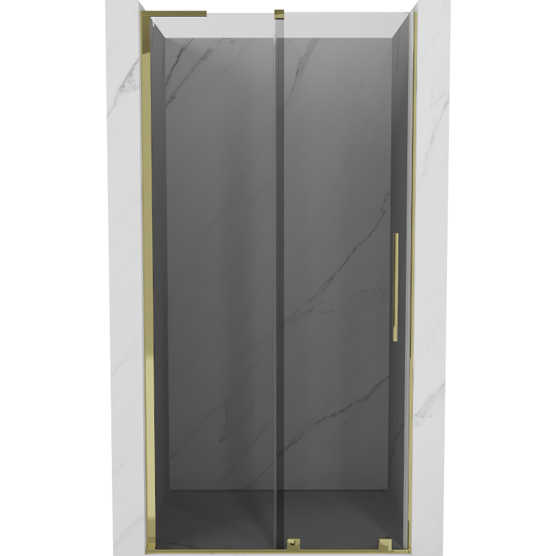 Mexen Velar L Schiebetür 110 cm, Graphit, Gold - 871-110-003-41-50