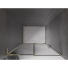 Mexen Velar L Duschabtrennung Schiebetür 120 cm, Grafit, Gold - 871-120-003-41-50