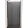 Mexen Velar L Schiebetür 90 cm Dusche, Grafit, Roségold - 871-090-003-41-60