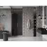 Mexen Velar L Schiebetür 100 cm, Graphit, gebürstetes Kupfer - 871-100-003-41-65