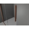 Mexen Velar L Schiebetür Duschwand 120 cm, graphit, gebürstetes Kupfer - 871-120-003-41-65