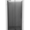 Mexen Velar L Schiebetür Duschwand 120 cm, Graphit, Schwarz - 871-120-003-41-70
