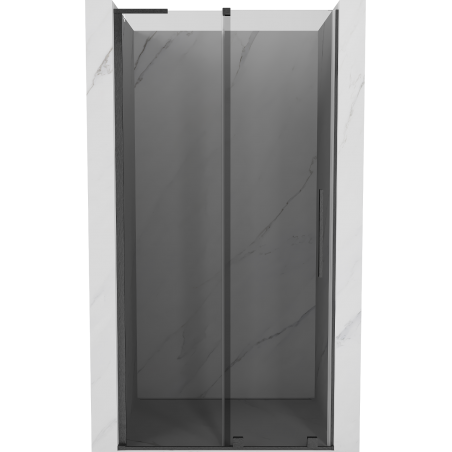 Mexen Velar L Schiebetür 90 cm, Graphit, Gun Gray gebürstet - 871-090-003-41-66