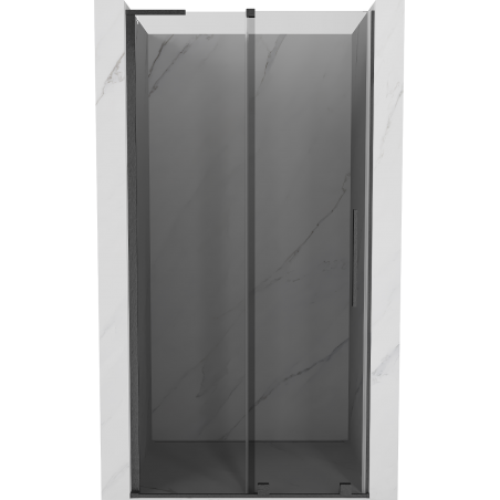 Mexen Velar L Duschschiebetür 110 cm, graphit, gebürstetes Gun Gray - 871-110-003-41-66