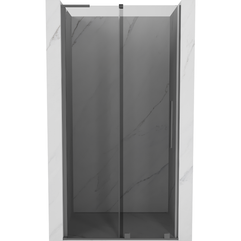 Mexen Velar L Schiebetür Dusche 120 cm, Graphit, Gunmetal - 871-120-003-41-95