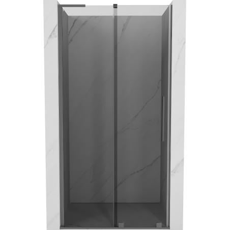 Mexen Velar L Schiebetür Dusche 120 cm, Graphit, Gunmetal - 871-120-003-41-95