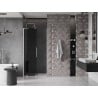 Mexen Velar L Schiebetür Dusche 120 cm, Graphit, Gebürsteter Nickel - 871-120-003-41-97