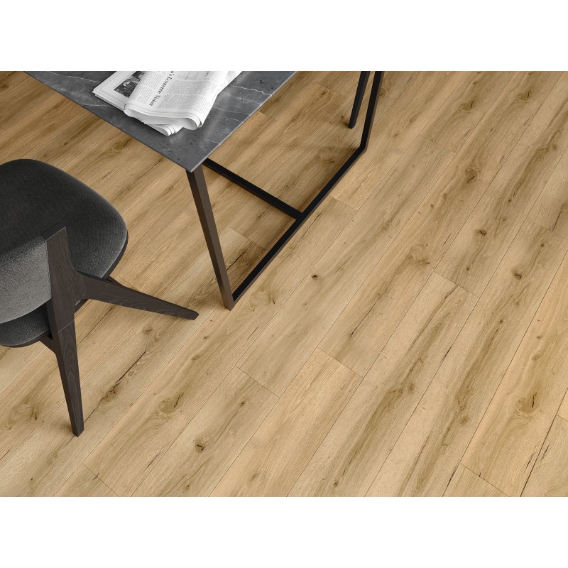 Mexen Beaver Creek Probe von SPC-Vinylpaneelen 6,5 mm, IXPE-Unterlage 1,5 mm, 4 V-Fuge, Eiche - F1002-S