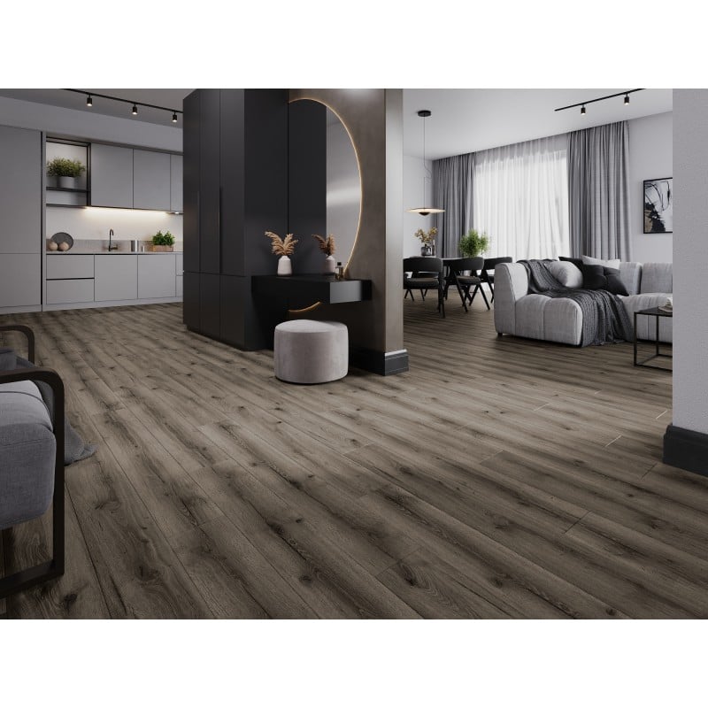 Mexen Sierra Vista Muster von SPC-Vinylpaneelen 6,5 mm, IXPE-Unterlage 1,5 mm, 4 V-Fuge, Eiche - F1004-S