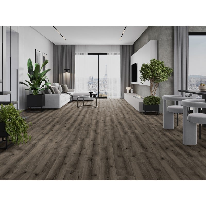 Mexen Sierra Vista Muster von SPC-Vinylpaneelen 6,5 mm, IXPE-Unterlage 1,5 mm, 4 V-Fuge, Eiche - F1004-S