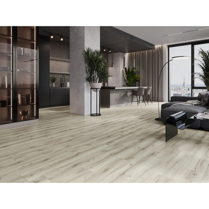 Mexen Wirginia Muster von Vinylpaneelen SPC 6,5 mm, IXPE-Unterlage 1,5 mm, 4 V-Fuge, Eiche - F1005-S