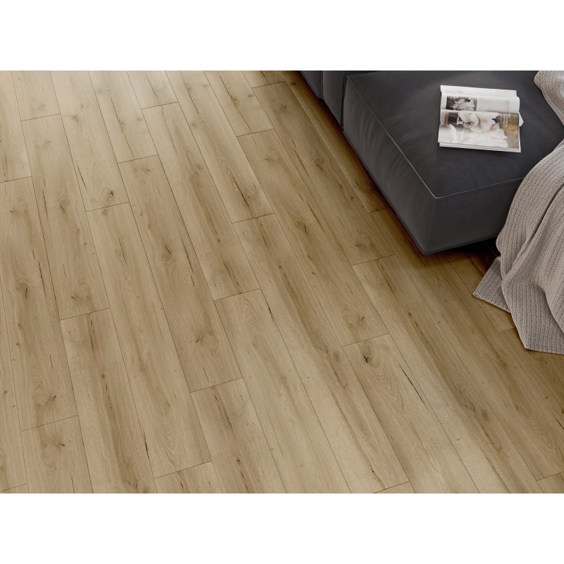 Mexen Buffalo Probe von SPC-Vinylpaneelen 6,5 mm, IXPE-Unterlage 1,5 mm, 4 V-Fuge, Eiche - F1007-S