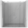Mexen Velar L Duo Schiebetüren für die Dusche 170 cm, transparent, Chrom - 871-170-003-02-01