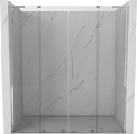 Mexen Velar L Duo Schiebetüren Duschwand 180 cm, transparent, Chrom - 871-180-003-02-01