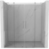 Mexen Velar L Duo Schiebetür Duschkabine 200 cm, transparent, Chrom - 871-200-003-02-01