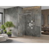 Mexen Omega Duschecke 140 x 100 cm, transparent, Chrom - 825-140-100-01-00