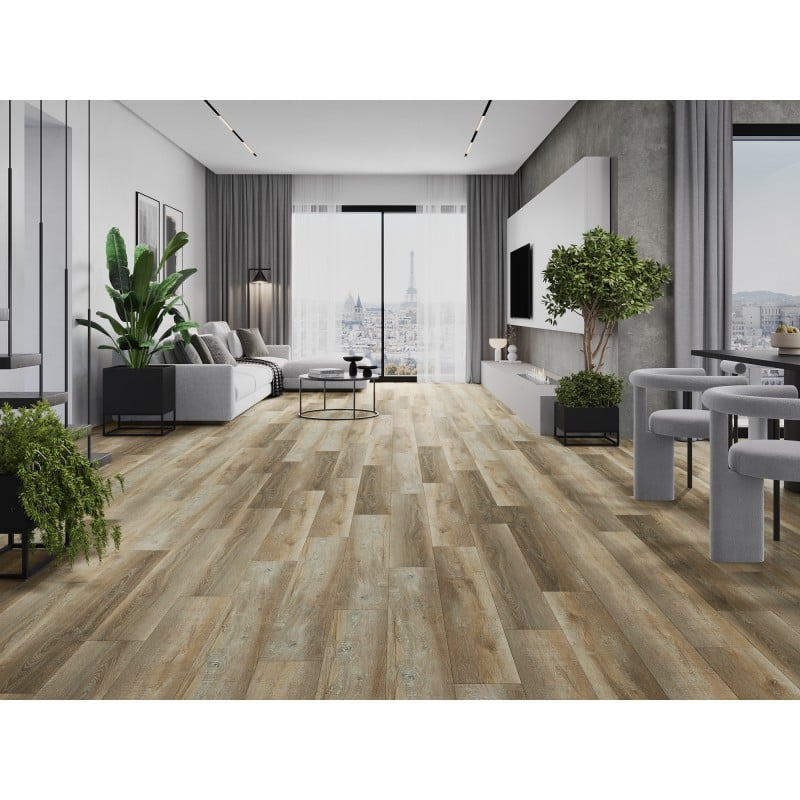 Mexen Cortland Probe der Vinylpaneele SPC 6,5 mm, IXPE-Unterlage 1,5 mm, 4 V-Fuge, Eiche - F1008-S