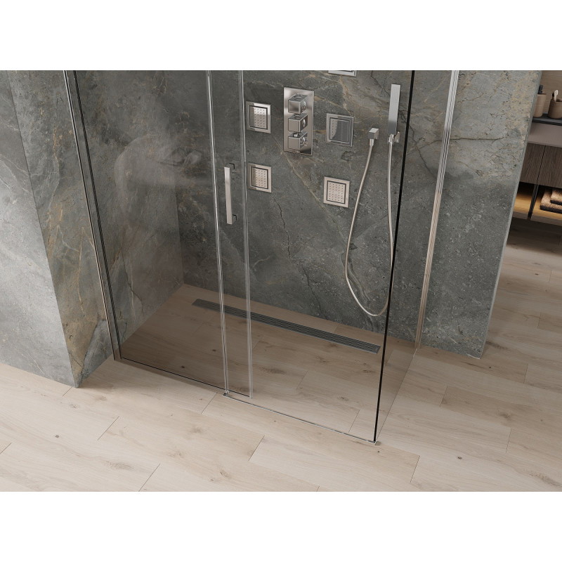 Mexen Omega 150 x 70 cm Schiebeduschkabine, transparent, Chrom - 825-150-070-01-00
