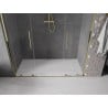 Mexen Velar L Duo Schiebetüren Duschabtrennung 170 cm, transparent, gold - 871-170-003-02-50