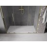Mexen Velar L Duo Schiebetür für Dusche 200 cm, transparent, gold - 871-200-003-02-50