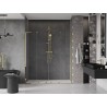 Mexen Velar L Duo Schiebetür für Dusche 200 cm, transparent, gold - 871-200-003-02-50