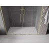 Mexen Velar L Duo Schiebeduschtüren 170 cm, transparent, gebürstet golden - 871-170-003-02-55