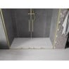 Mexen Velar L Duo Schiebetür 180 cm, transparent, gold gebürstet - 871-180-003-02-55