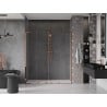 Mexen Velar L Duo Schiebetür 170 cm, transparent, Roségold - 871-170-003-02-60