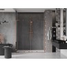 Mexen Velar L Duo Duschschiebetür 200 cm, transparent, Roségold - 871-200-003-02-60