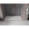 Mexen Velar L Duo Schiebetüren Dusche 200 cm, transparent, gebürstetes Kupfer - 871-200-003-02-65