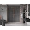 Mexen Velar L Duo Schiebetür 180 cm, transparent, gebürstetes Kupfer - 871-180-003-02-65