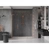 Mexen Velar L Duo Schiebetüren Dusche 200 cm, transparent, gebürstetes Kupfer - 871-200-003-02-65