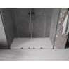 Mexen Velar L Duo Schiebetüren für die Dusche 200 cm, transparent, gun gray gebürstet - 871-200-003-02-66
