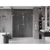 Mexen Velar L Duo Schiebetür-Duschabtrennung 170 cm, transparent, gebürstetes Nickel - 871-170-003-02-97