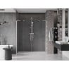 Mexen Velar L Duo Schiebetür-Duschabtrennung 170 cm, transparent, gebürstetes Nickel - 871-170-003-02-97