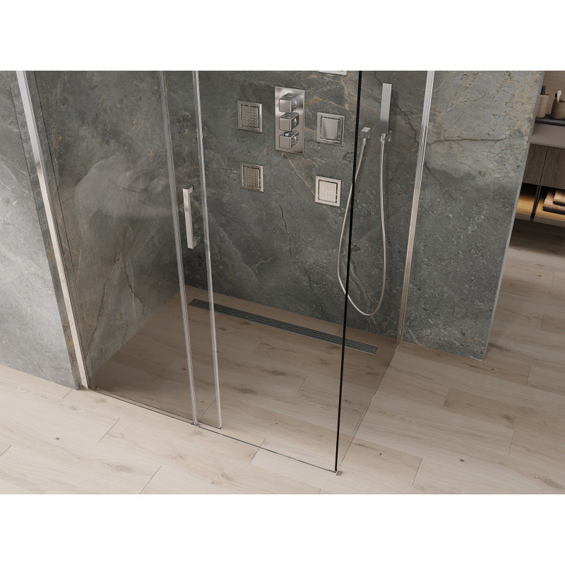 Mexen Omega Schiebeduschkabine 150 x 100 cm, transparent, Chrom - 825-150-100-01-00
