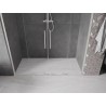 Mexen Velar L Duo Schiebetür-Duschabtrennung 170 cm, transparent, gebürstetes Nickel - 871-170-003-02-97