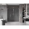 Mexen Velar L Duo Schiebetür für Dusche 180 cm, transparent, gebürsteter Nickel - 871-180-003-02-97