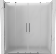 Mexen Velar L Duo Schiebeduschtür 180 cm, matt, Chrom - 871-180-003-32-01