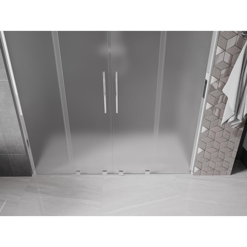Mexen Velar L Duo Schiebeduschtür 180 cm, matt, Chrom - 871-180-003-32-01