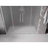 Mexen Velar L Duo Schiebetür Duschabtrennung 170 cm, Milchglas, Chrom - 871-170-003-32-01