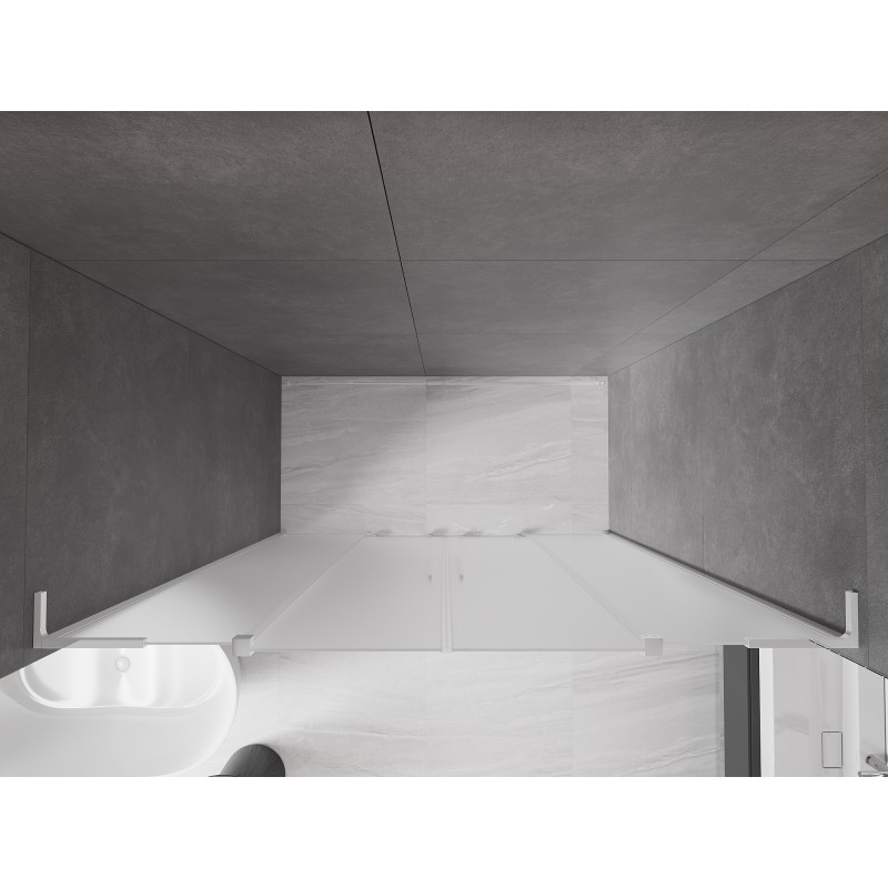Mexen Velar L Duo Duschschiebetüren 200 cm, satiniert, Chrom - 871-200-003-32-01