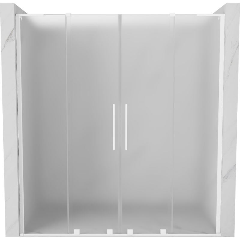 Mexen Velar L Duo Schiebetür 180 cm, matt, weiß - 871-180-003-32-20