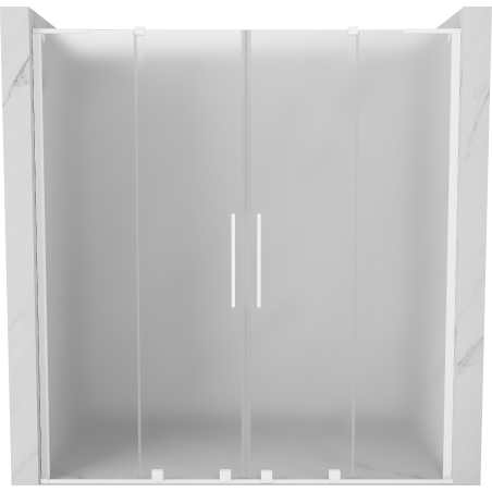 Mexen Velar L Duo Schiebetür 180 cm, matt, weiß - 871-180-003-32-20