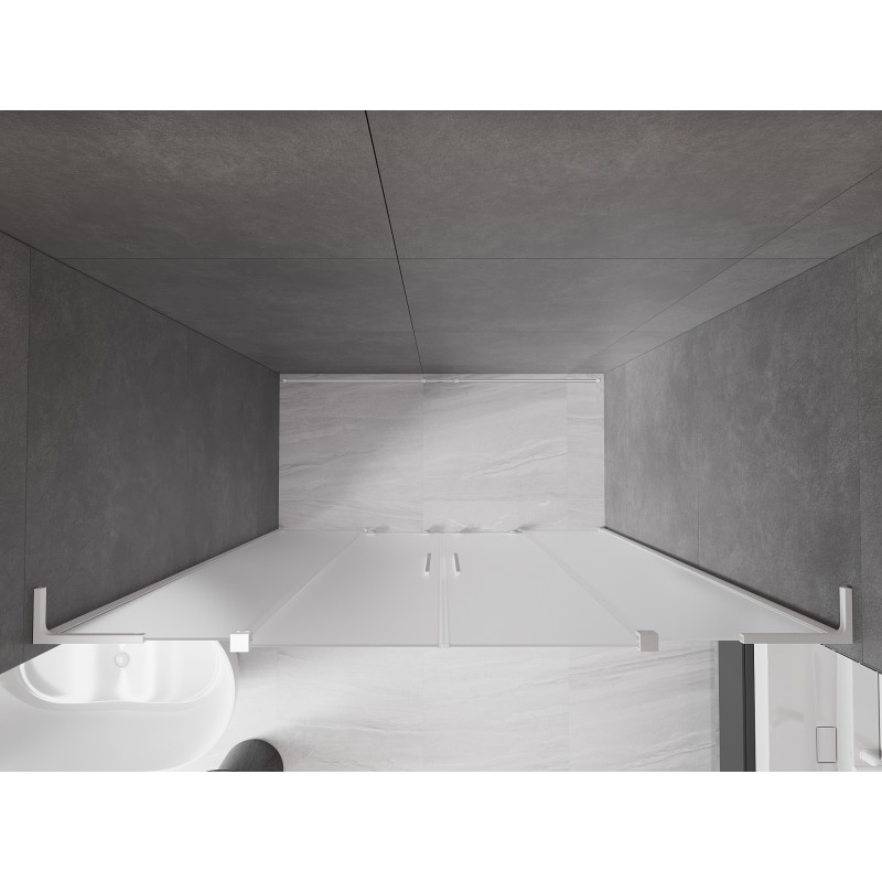 Mexen Velar L Duo Schiebetür 180 cm, matt, weiß - 871-180-003-32-20