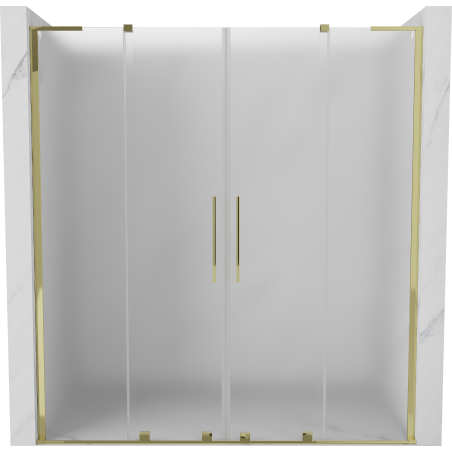 Mexen Velar L Duo Schiebetür für die Dusche 170 cm, matt, gold - 871-170-003-32-50