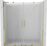 Mexen Velar L Duo Schiebetür-Duschwand 180 cm, satiniert, gold - 871-180-003-32-50